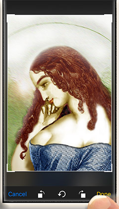 cropped picture for a playing card